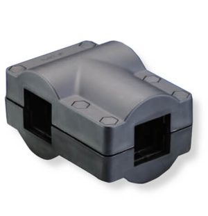 Accesorio de plástico: Conector de tubo cuadrado